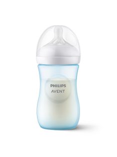  Avent SCY903/21 Natural Response kék cumisüveg, 260 ml, 1 hó+