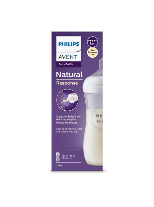 Avent SCY906/01 Natural Response cumisüveg, 330 ml, 3 hó+