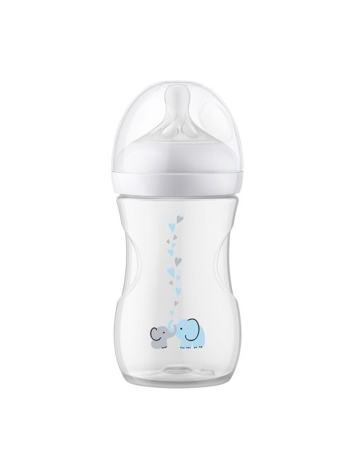 Avent SCY673/81 Natural Response cumisüveg AirFree 260 ml, 1hó+ elefánt