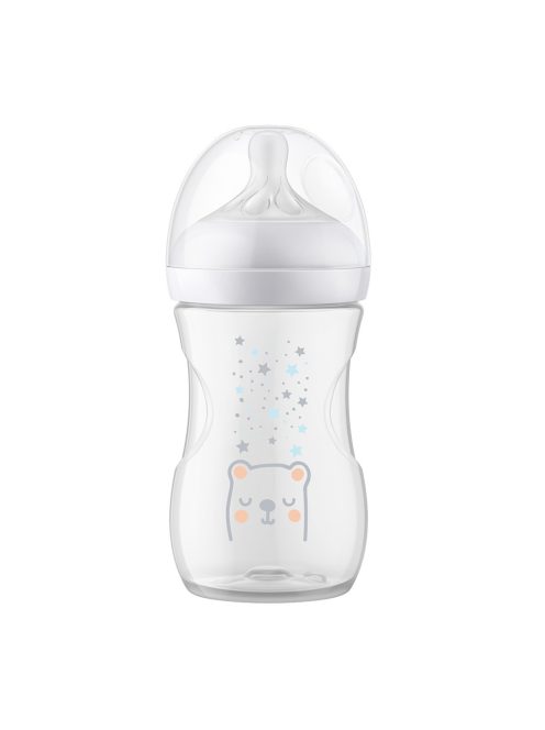 Avent SCY673/82 Natural Response cumisüveg AirFree 260 ml, 1hó+ medve