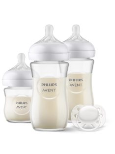   Philips AVENT Natural Response, újszülött ajándékcsomag, SCD878/11, üvegből készült