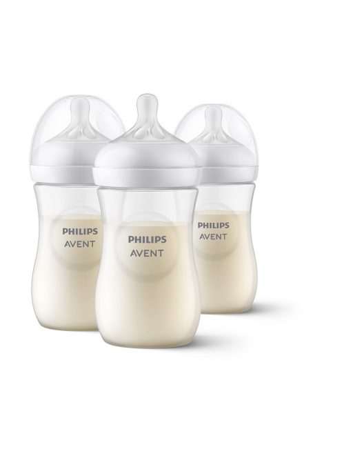 Philips AVENT SCY903/03, Cumisüveg Natural Response, 260 ml, 1 hó+, 3db