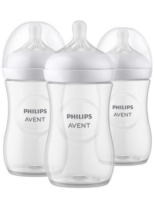 Philips AVENT SCY903/03, Cumisüveg Natural Response, 260 ml, 1 hó+, 3db