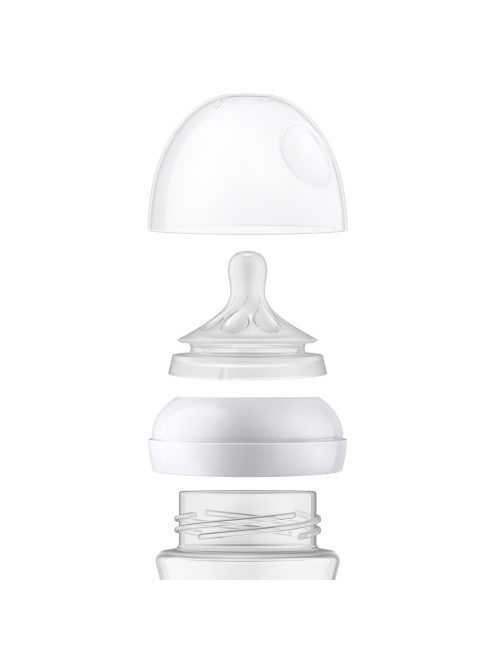 Avent SCY933/02 Natural Response üvegből készült cumisüveg 240 ml, 1hó+ 2 db