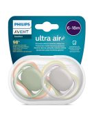 Philips AVENT Játszócumi, Ultra Air, 6-18 hó, neutral, 2 db