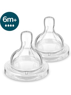   Philips AVENT SCY764/02 Etetőcumi Anti-colic gyors átfolyás 6hó+ 2 db