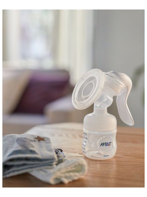 Philips Avent Kézi mellszívó, ajándék 5db VIA 180 ml-es pohárral