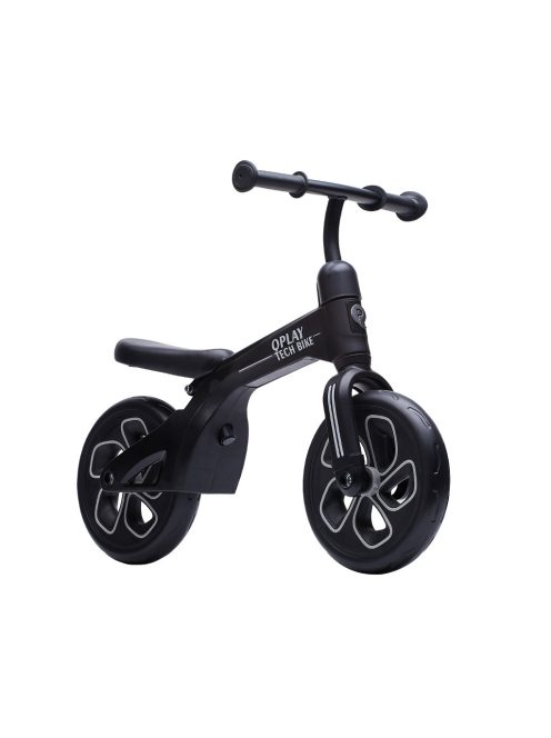 QPLAY futóbicikli Tech Black, kor 2 - 4 év, 30 kg-ig