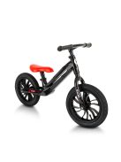 QPLAY futóbicikli Racer air (Titanium) Black/Red 3 - 6 éves korig, 30 kg-ig