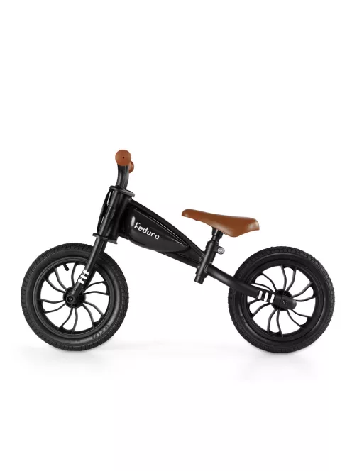 QPLAY Feduro futóbicikli 3-6 éves korig 30 kg-ig - Black