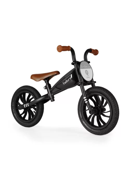 QPLAY Feduro futóbicikli 3-6 éves korig 30 kg-ig - Black