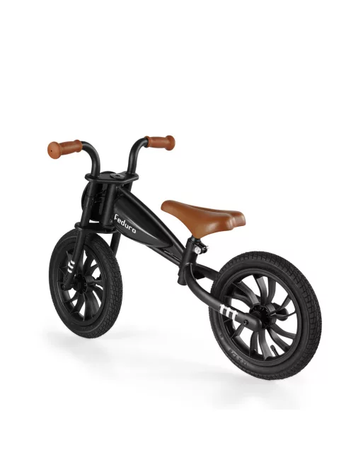 QPLAY Feduro futóbicikli 3-6 éves korig 30 kg-ig - Black