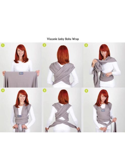 Boba Babahordozó/kendő, Wrap, Grey