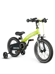 QPLAY Miniby 3in1 kerékpár 2-8 év - Green