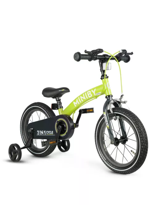 QPLAY Miniby 3in1 kerékpár 2-8 év - Green