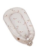 EKO Babafészek Velvet 90x60 cm - Méhek Bézs