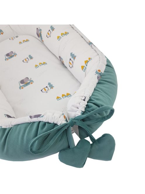 EKO Babafészek pamut Velvet 90x60cm - Cars