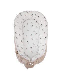 EKO Babafészek pamut Velvet 90x60cm - Cherry