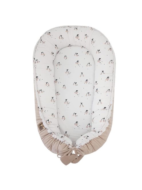 EKO Babafészek pamut Velvet 90x60cm - Cherry