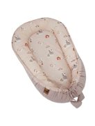 EKO Bölcső a babának Velvet 90x60 cm - My farm Powder pink