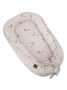   EKO Kétoldalas pamut babafészek Méhek Csillagok 90x60 cm - Bézs