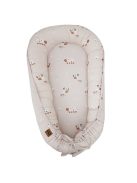EKO Kétoldalas pamut babafészek Méhek Csillagok 90x60 cm - Bézs