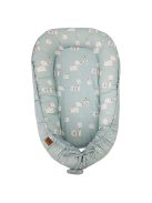 EKO Kétszínű pamut babafészek Dogs Stars 90x60 cm - Mint