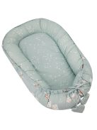 EKO Kétszínű pamut babafészek Dogs Stars 90x60 cm - Mint