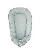 EKO Kétszínű pamut babafészek Dogs Stars 90x60 cm - Mint