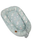 EKO Kétszínű pamut babafészek Dogs Stars 90x60 cm - Mint