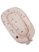 EKO Bölcső kétoldalas pamut 90x60 cm - My farm Stars Powder pink