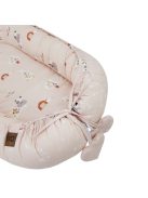 EKO Bölcső kétoldalas pamut 90x60 cm - My farm Stars Powder pink