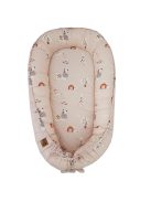 EKO Bölcső kétoldalas pamut 90x60 cm - My farm Stars Powder pink