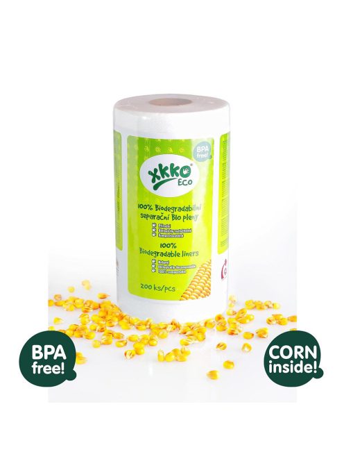 KIKKO Pelenkaelválasztó 100% biológiailag lebomló 30x19 cm (1 db) - 200 db/tekercs
