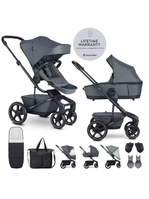 EASYWALKER Kombinált babakocsi Harvey⁵ Premium Mineral Grey XXL RWS