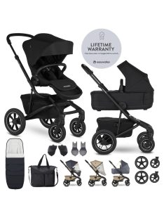   EASYWALKER Kombinált babakocsi Jimmey Pepper Black XXL AIR + RWS