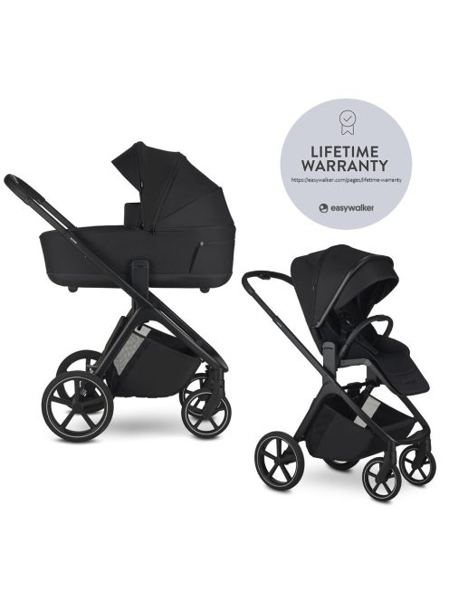 EASYWALKER Kombinált babakocsi Zoey Pure Black