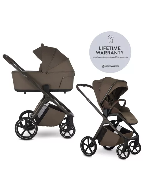 EASYWALKER Kombinált babakocsi Zoey Go - Chestnut Brown