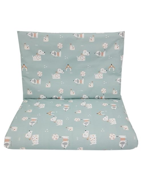 EKO Ágynemű 2 részes pamut Dogs Mint mintával 40x60 cm, 90x120 cm