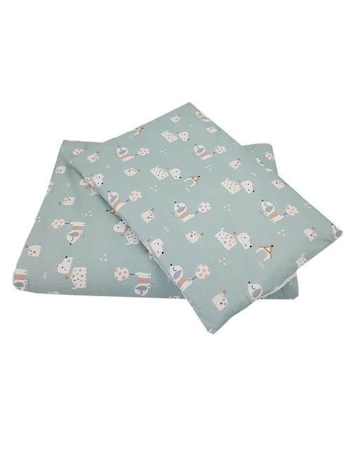 EKO Ágynemű 2 részes pamut Dogs Mint mintával 40x60 cm, 90x120 cm