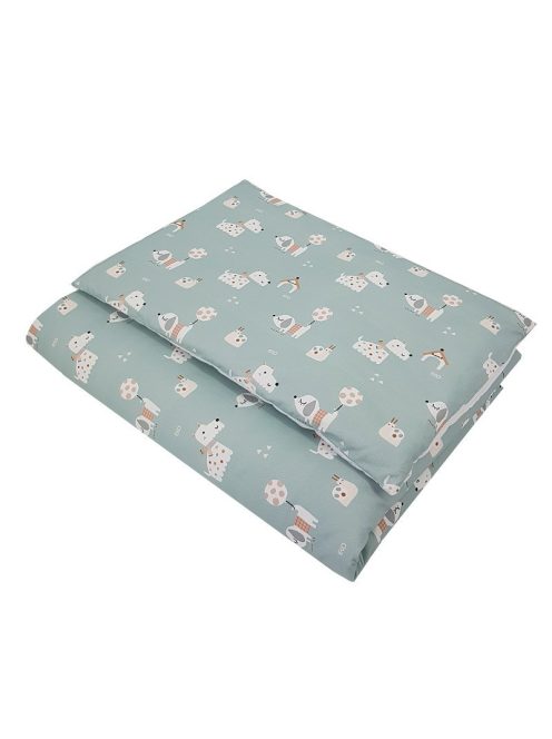 EKO Ágynemű 2 részes pamut Dogs Mint mintával 40x60 cm, 90x120 cm
