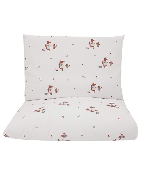 EKO Ágynemű 2-részes pamut Fox 90x120cm, 40x60cm