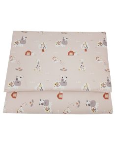   EKO Ágynemű 2 részes pamut My farm Powder pink mintával 40x60 cm, 90x120 cm