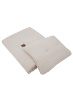  EKO Ágynemű szett 2 részes muszlin 30x40 cm, 75x100 cm - Beige 