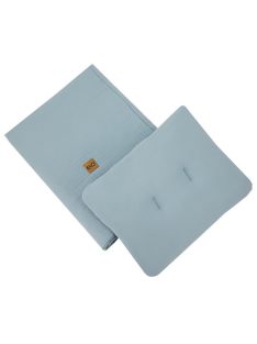   EKO Ágynemű szett 2 részes muszlin 30x40 cm, 75x100 cm - Blue