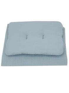   EKO Ágynemű szett 2 részes muszlin 30x40 cm, 75x100 cm - Blue