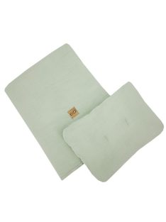   EKO Ágynemű szett 2 részes muszlin 30x40 cm, 75x100 cm - Mentol