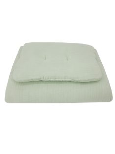   EKO Ágynemű szett 2 részes muszlin 30x40 cm, 75x100 cm - Mentol