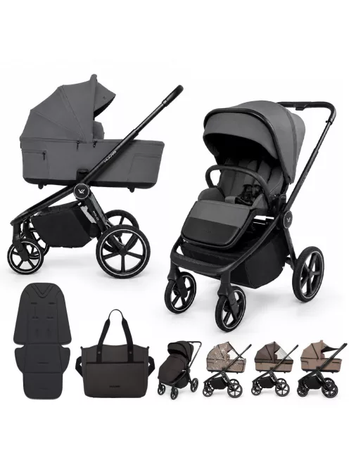 MUUVO Kombinált babakocsi 2in1 Fold - Iron Graphite