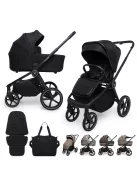 MUUVO Kombinált babakocsi Five 2 az 1-ben - Classic Black